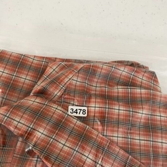 Eddie Bauer Short Sleeve Button Down Shirt Orange Mens Large - Picture 4 of 4